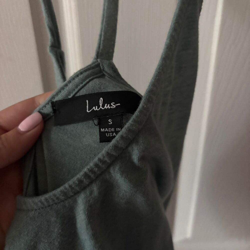 Lulus Women's Green and Blue Dress - Picture 2 of 4